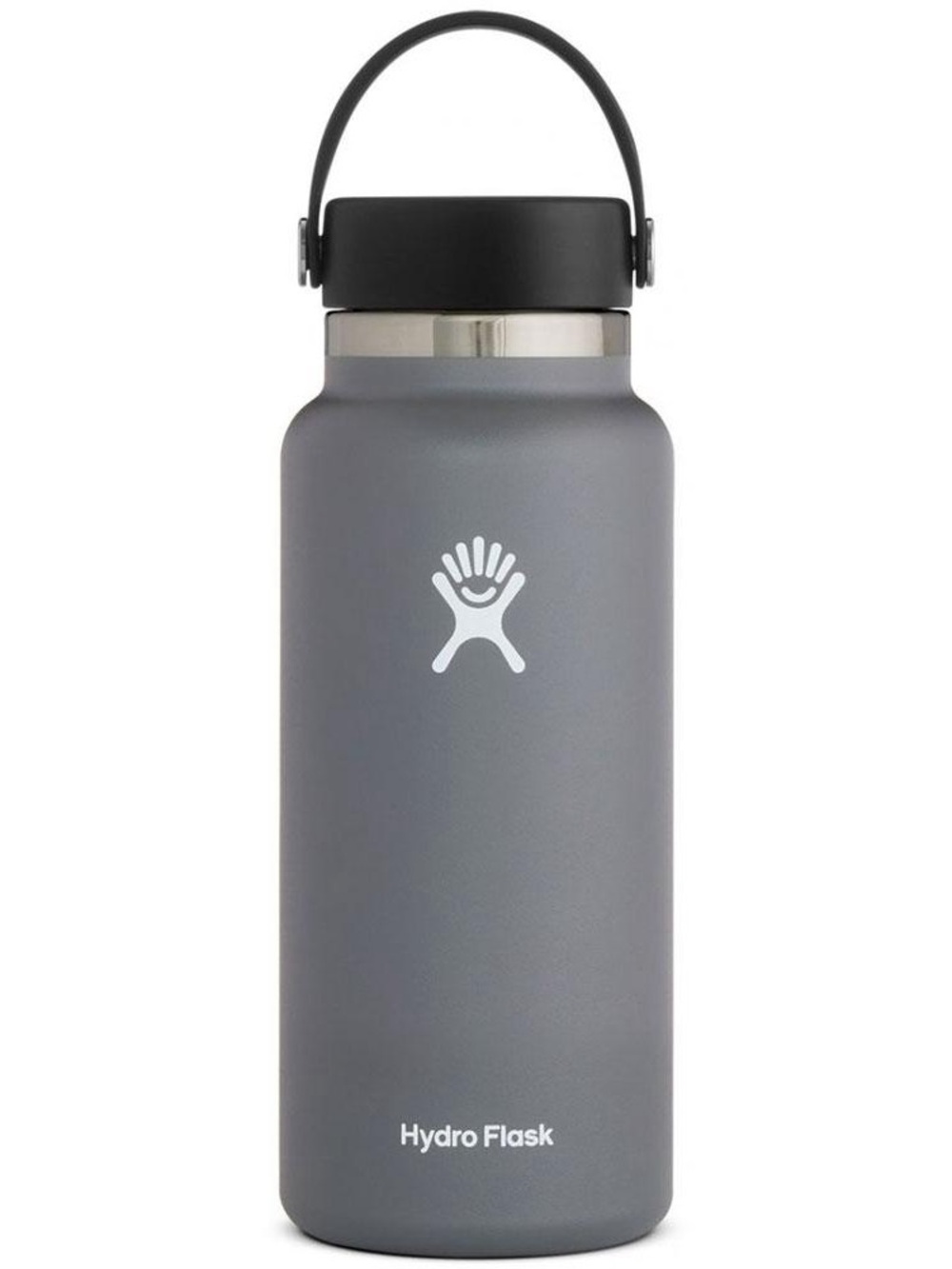 Hydro Flask 32 oz Wide Mouth Water Bottle Flex Cap Stone Grey NWT New Insulated